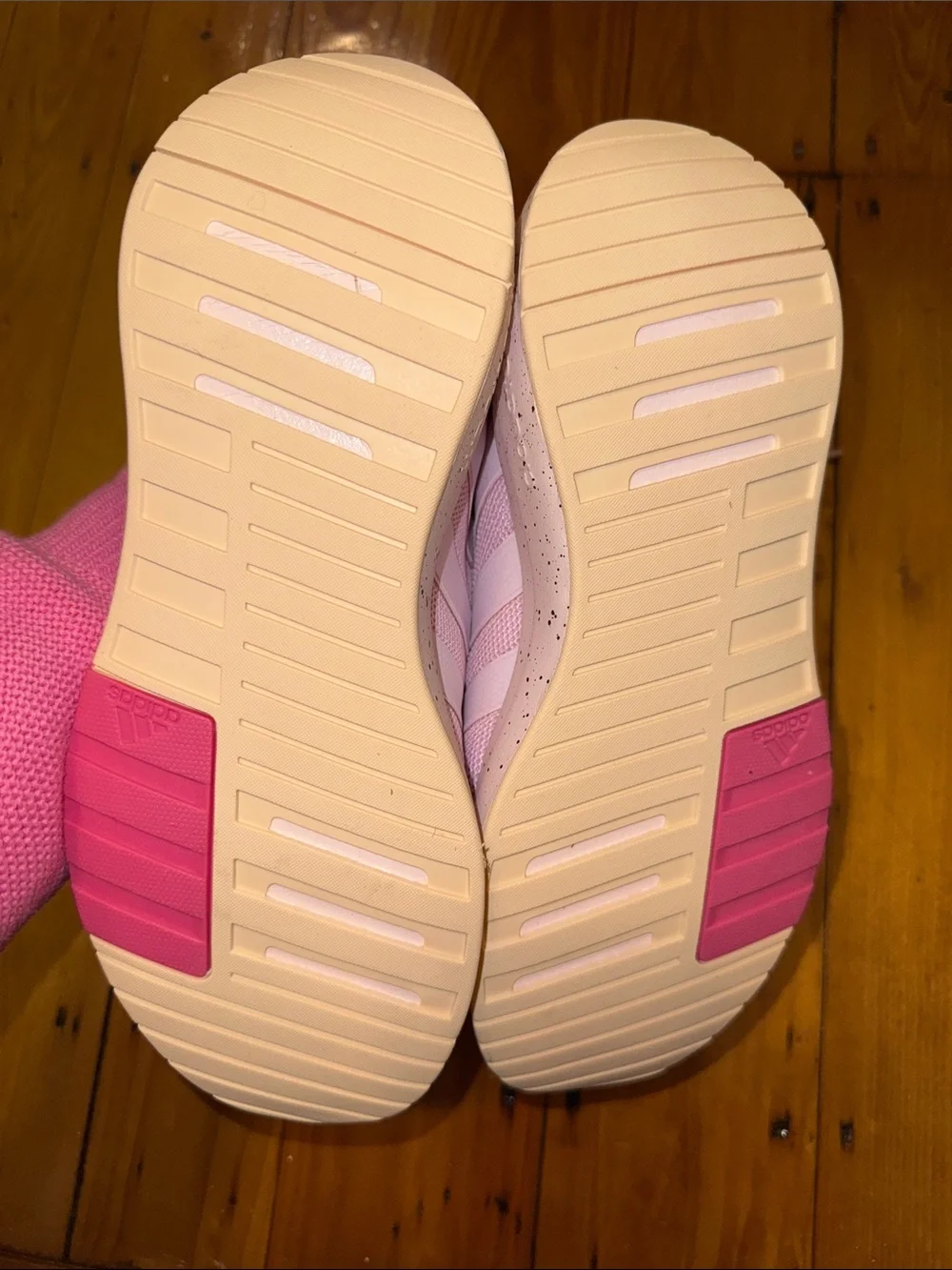 Adidas racer TR 23 pink running shoes cream new with tags 9.5 - Picture 4 of 6
